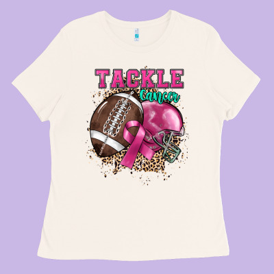 Tackle Cancer Ladies Tee Designed By Howdyjamesfarm