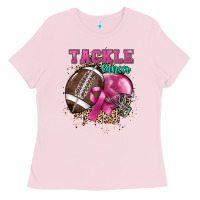Bubblegum Pink Tackle Cancer Ladies Tee - HowdyJamesFarm