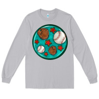 Moon Dust baseball with sunflower round earrings Long Sleeve Tee - BundleAndBundleShop
