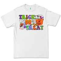 White trick or treat Premium Tee - CowGirlArtShop