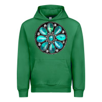 Emerald turquoise gemstone Urban Hoodie - JahusDesignShop