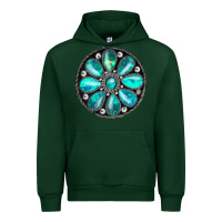 Forest Green turquoise gemstone Urban Hoodie - JahusDesignShop