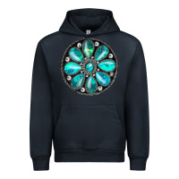 Navy turquoise gemstone Urban Hoodie - JahusDesignShop
