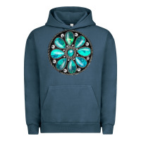 Pigment Midnight Navy turquoise gemstone Urban Hoodie - JahusDesignShop
