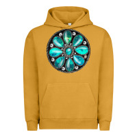 Pigment Peanut Butter turquoise gemstone Urban Hoodie - JahusDesignShop