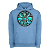 Pigment Pebble Blue turquoise gemstone Urban Hoodie - JahusDesignShop