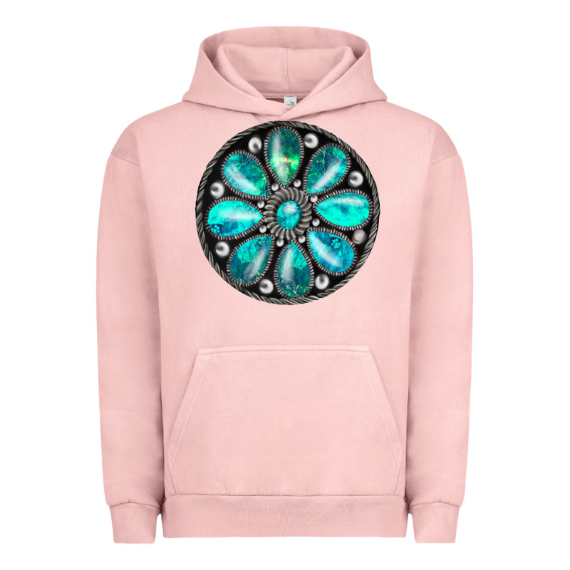 Turquoise Gemstone Urban Hoodie by JahusDesignShop | Teevron