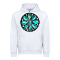 White turquoise gemstone Urban Hoodie - JahusDesignShop