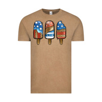 Vintage Coffee Patriotic Leopard Popsicles Vintage Tee - Jasminsmagicworld