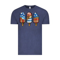 Vintage Denim Patriotic Leopard Popsicles Vintage Tee - Jasminsmagicworld