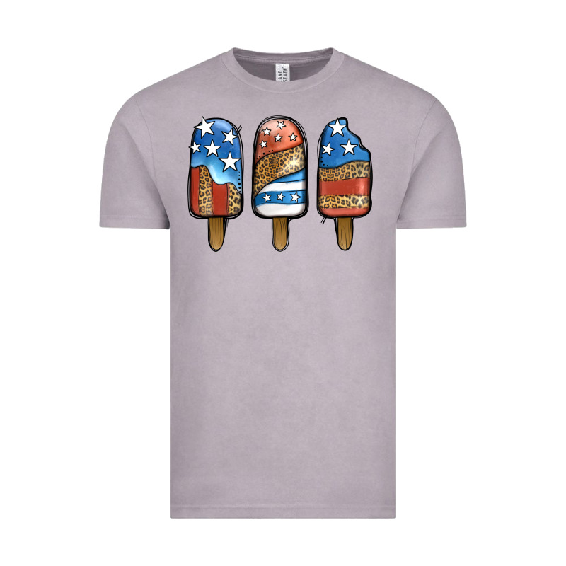 Patriotic Leopard Popsicles Vintage Tee by Jasminsmagicworld | Teevron