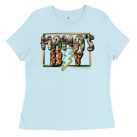 Baby Blue Mama's boy Mother's Day Ladies Tee - CowGirlArtShop