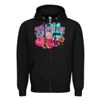 Black in october we wear pink american football Zipper Hoodie - AdoDesignShop