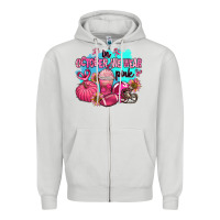 Dove Grey in october we wear pink american football Zipper Hoodie - AdoDesignShop