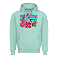 Seafoam in october we wear pink american football Zipper Hoodie - AdoDesignShop