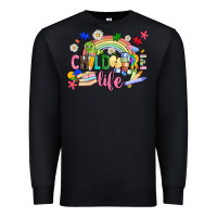 Black childcare life Premium Sweatshirt - JahusDesignShop