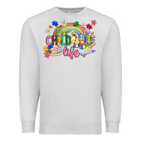 Dove Grey childcare life Premium Sweatshirt - JahusDesignShop