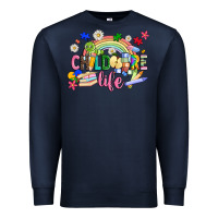 Navy childcare life Premium Sweatshirt - JahusDesignShop
