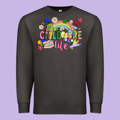 Childcare Life Premium Sweatshirt Designed By Jahusdesignshop