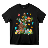 Black Western Rabbit with Cross Easter Day Heavy Core Tee - HowdyJamesFarm