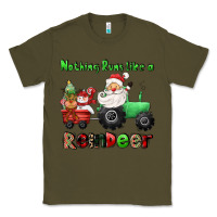 Army Green nothing runs like a reindeer Classic Tee - CowGirlArtShop