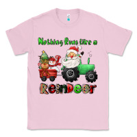 Bubblegum Pink nothing runs like a reindeer Classic Tee - CowGirlArtShop
