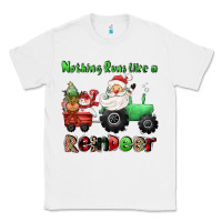 White nothing runs like a reindeer Classic Tee - CowGirlArtShop