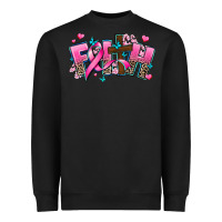 Black cancer faith cross Heavyweight Sweatshirt - AdoDesignShop