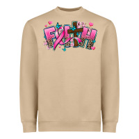 Mushroom cancer faith cross Heavyweight Sweatshirt - AdoDesignShop