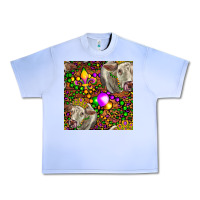Grape Ice Mardi Gras Cow Leopard Seamless Pattern Urban Heavy Tee - FaDigitalArtStudio