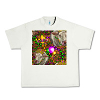 Pistachio Mardi Gras Cow Leopard Seamless Pattern Urban Heavy Tee - FaDigitalArtStudio