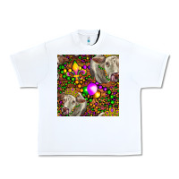 White Mardi Gras Cow Leopard Seamless Pattern Urban Heavy Tee - FaDigitalArtStudio