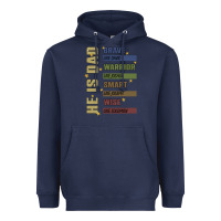 Navy bible verses Heavyweight Hoodie - JahusDesignShop