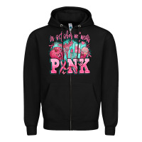 Black in october we wear pink Zipper Hoodie - AdoDesignShop