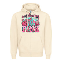 Sandshell in october we wear pink Zipper Hoodie - AdoDesignShop