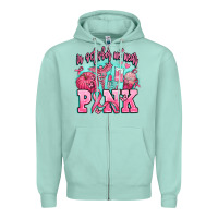Seafoam in october we wear pink Zipper Hoodie - AdoDesignShop