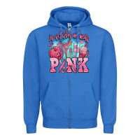 True Royal in october we wear pink Zipper Hoodie - AdoDesignShop