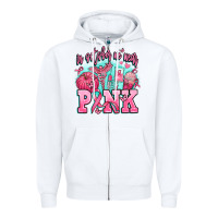 White in october we wear pink Zipper Hoodie - AdoDesignShop