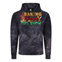 Cloud Black baking through the snow Vintage Hoodie - FaDigitalArtStudio