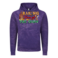 Cloud Purple baking through the snow Vintage Hoodie - FaDigitalArtStudio