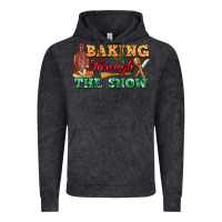 Vintage Black baking through the snow Vintage Hoodie - FaDigitalArtStudio