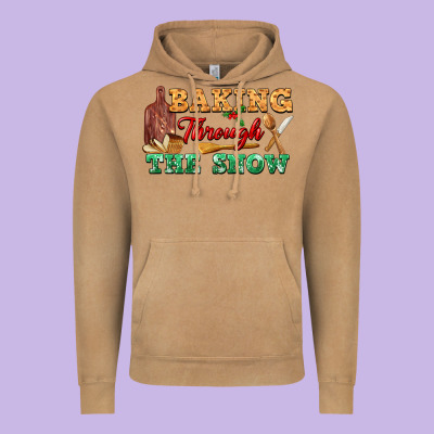 Baking Through The Snow Vintage Hoodie Designed By Fadigitalartstudio