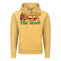 Vintage Mustard baking through the snow Vintage Hoodie - FaDigitalArtStudio