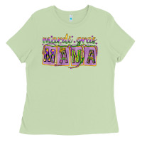 Matcha Mardi Gras Mama with Beads Ladies Tee - HowdyJamesFarm