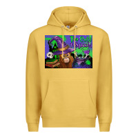 Antique Gold Too Cute To Spook Baby Orangutan Premium Hoodie - LillyAllenDesigns