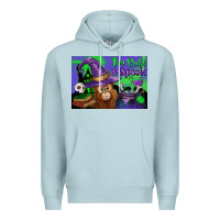 Blue Mist Too Cute To Spook Baby Orangutan Premium Hoodie - LillyAllenDesigns