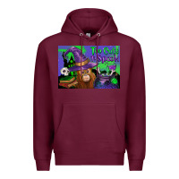 Burgundy Too Cute To Spook Baby Orangutan Premium Hoodie - LillyAllenDesigns