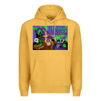Mustard Too Cute To Spook Baby Orangutan Premium Hoodie - LillyAllenDesigns