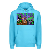 Ocean Blue Too Cute To Spook Baby Orangutan Premium Hoodie - LillyAllenDesigns
