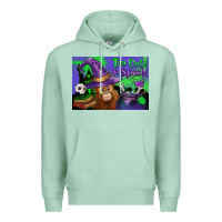 Seafoam Too Cute To Spook Baby Orangutan Premium Hoodie - LillyAllenDesigns